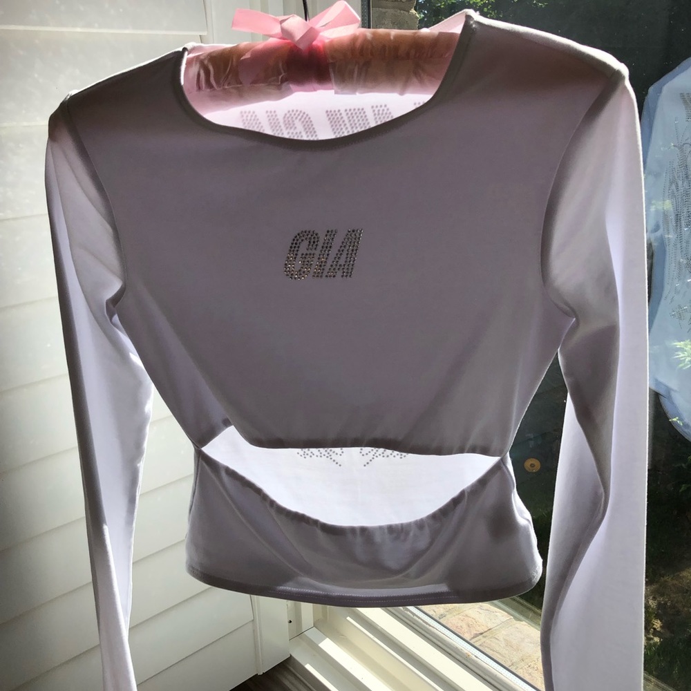 I.AM.GIA Rhinestone Long Sleeve Top